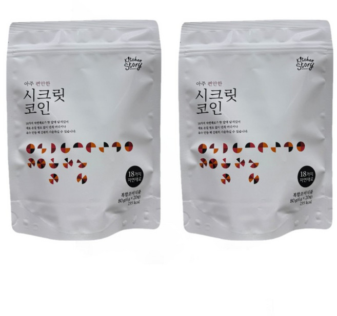 키친스토리 빅마마 이혜정의 시크릿코인 아주 편안한맛, 80g, 2개