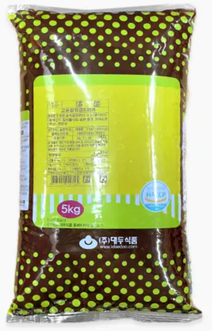 고운팥앙금S35R 호두과자용 대두식품, 4개, 5kg