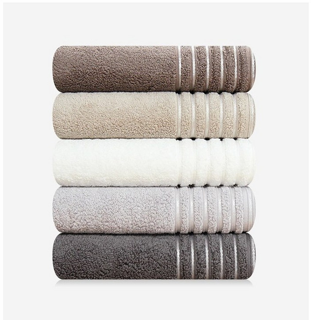 송월타올 호텔컬렉션 필라라인 190g 수건 아이보리, 화이트, 7개