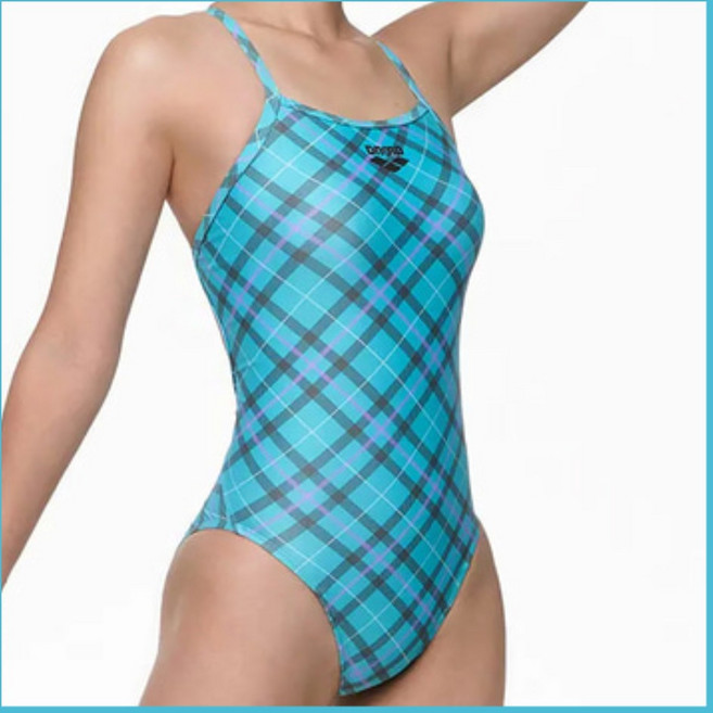 강습 고급원단 아레나 엄마수영복 베이비블루 라벤더 타탄 빅체크 원피스수영복 수영강습 편한핏