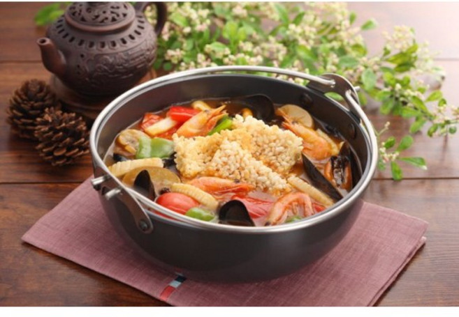 영동씨푸드/해물누룽지탕(850g)/해산물+소스, 850g, 1개