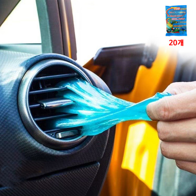 강력흡착 젤클리너 대용량 20개입 키보드 자동차 실내청소, 블루, 20개