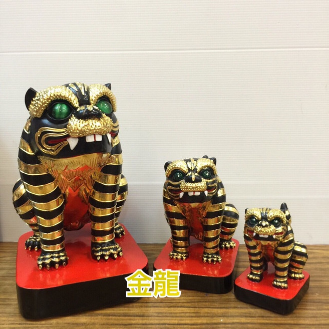 金龍佛具 金虎爺 坐姿虎爺, 1個