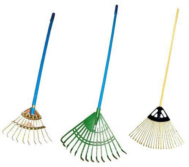 대형 갈퀴 PVC 철 대나무 갈퀴 잔디 텃밭 잡초제거 벌초 칼쿠리 낙엽청소 정원소품, 02. 철갈퀴, 1개