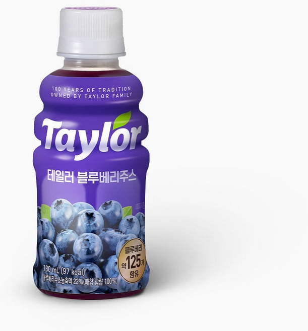 테일러 블루베리 주스, 3개, 180ml