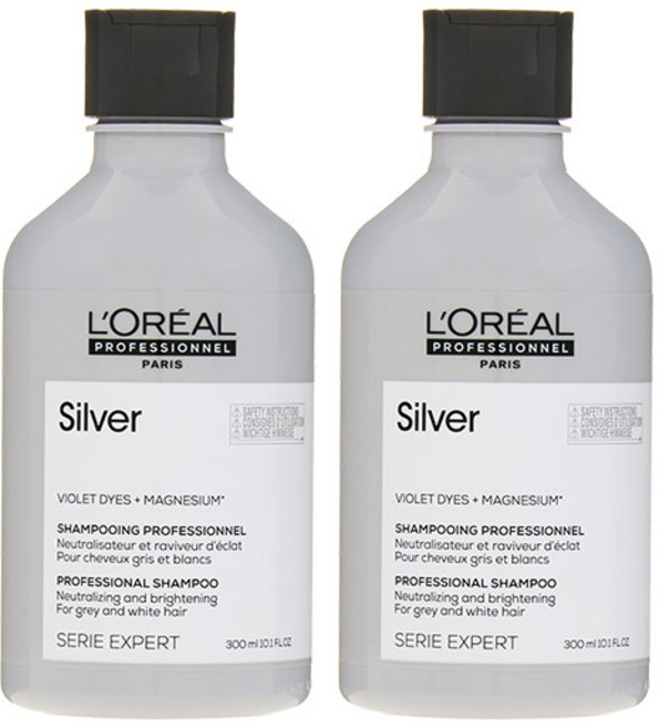 로레알 실버 애쉬 샴푸 300ml, 2개