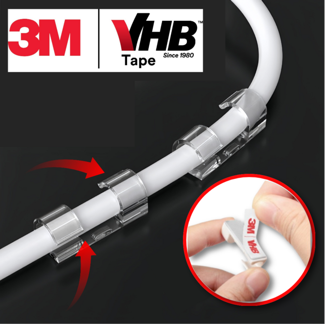 레송 케이블 선정리 클립 홀더 USB