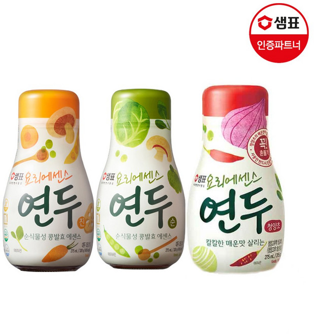 샘표 연두 (진+순+청양초), 1세트, 275ml