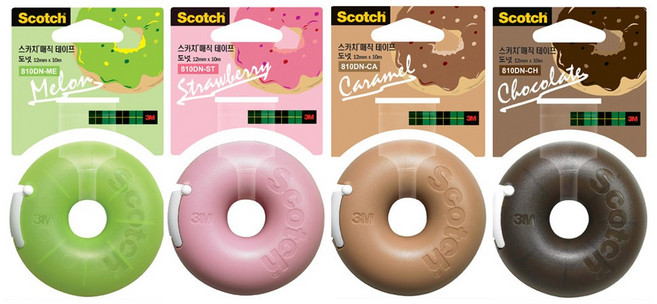 3M 매직테이프 도넛 디스펜서, 멜론, 1개