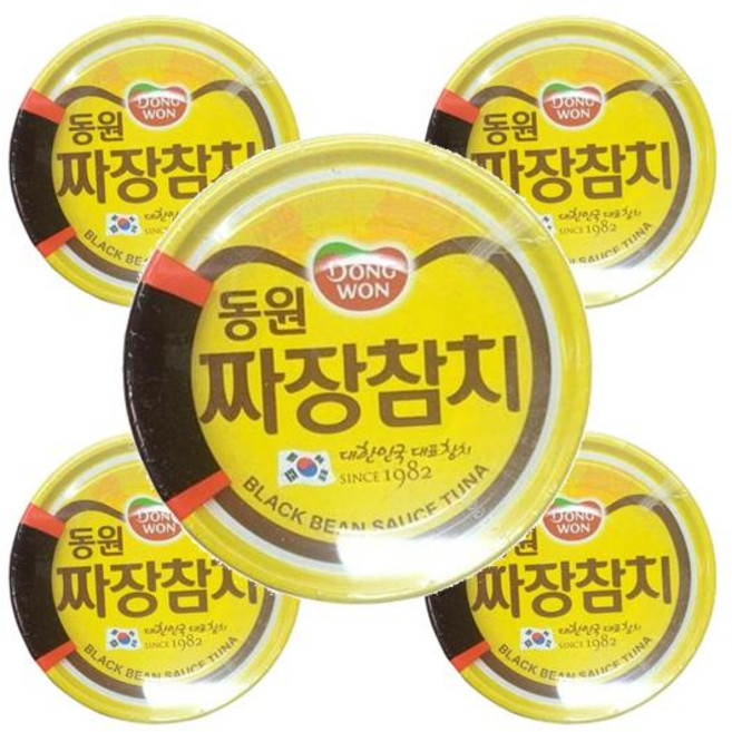 동원 짜장참치, 5개, 90g