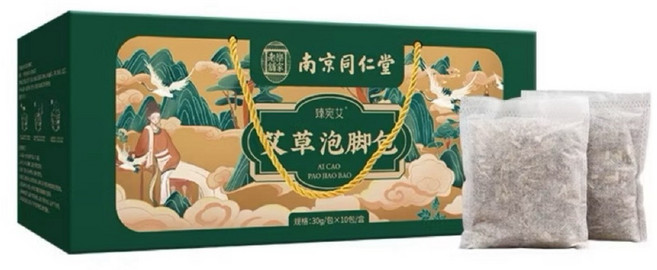 泡腳禮盒組10包 草本足浴包 泡腳凝珠 養生足浴球 全家適用, 1個, 白