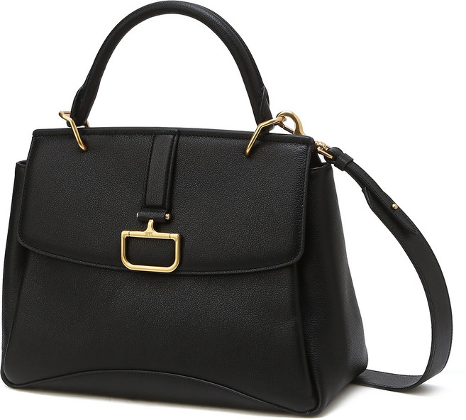 닥스 ACC BIRKBECK CHARLOTTE 버크백 샬롯 블랙 가죽 토트백 M DCBA5E823