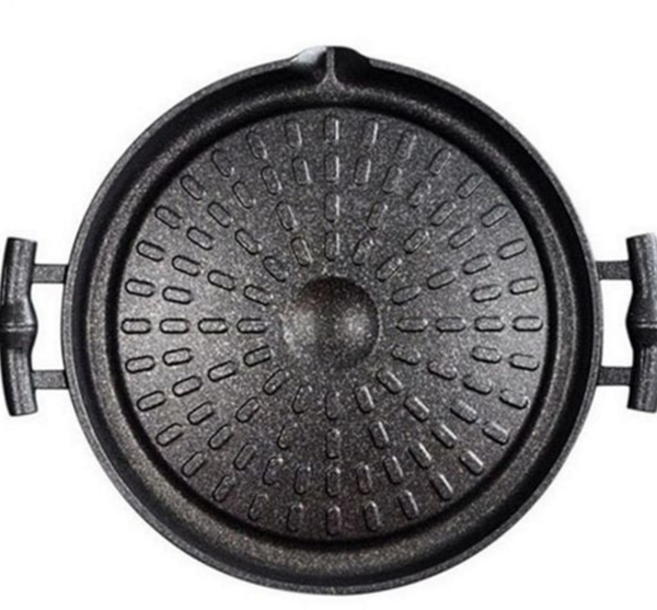 고기 구이 팬 가정용 논스틱 주물 삼겹살 불판 무쇠 휴대용 바베큐 식탁용 캠핑 석쇠 가스 야외