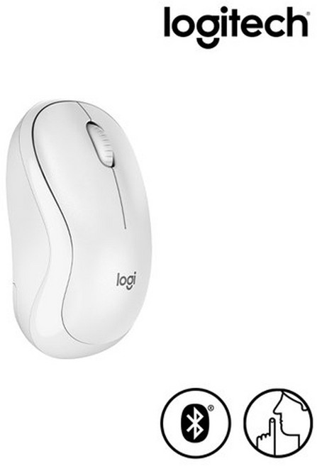 로지텍 무소음 블루투스 무선 마우스, M240, 퓨어화이트