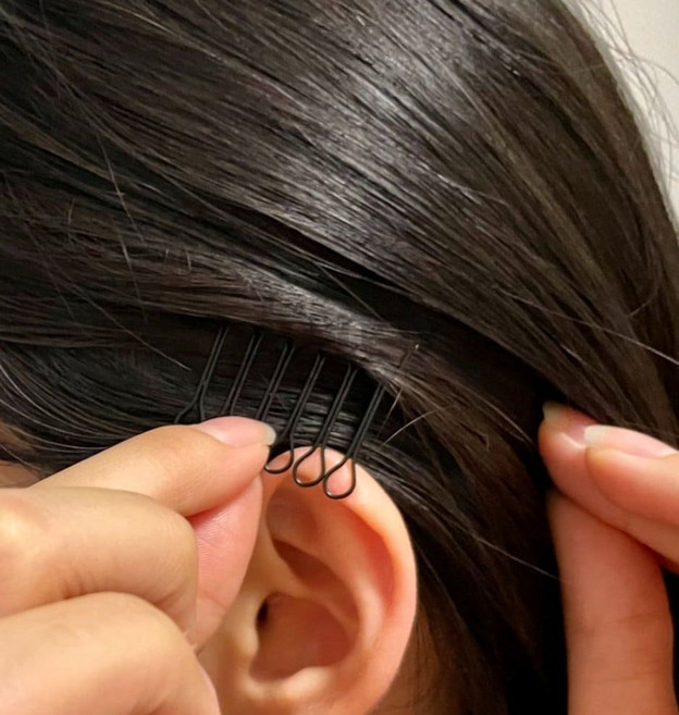 토픽샵 헤어고정핀 잔머리 3CM 잔머리고정핀