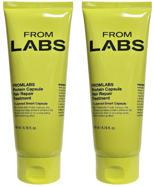 [정품배송] *프롬랩스* FROM LABS 프로틴 캡슐 헤어 리페어 트리트먼트 I 단백질 영양가득크림텍스처 촉촉증정 시트러스 로즈 허브 피부저자극!!++, 200ml, 2개 - 쿠팡