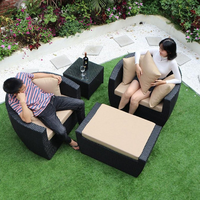 비에스제 카바나 라탄 천막원단 글램핑제작 썬베드, 1개, 디럭스 풀 세트