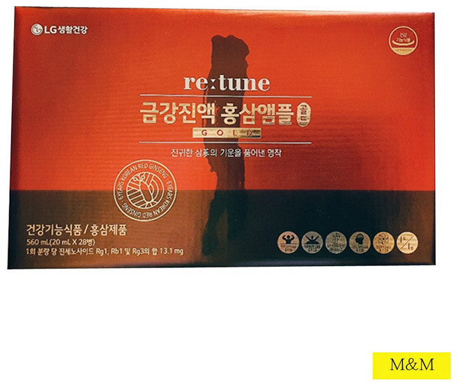 리튠 금강진액 홍삼 앰플 골드 20ml x 28병, 28개