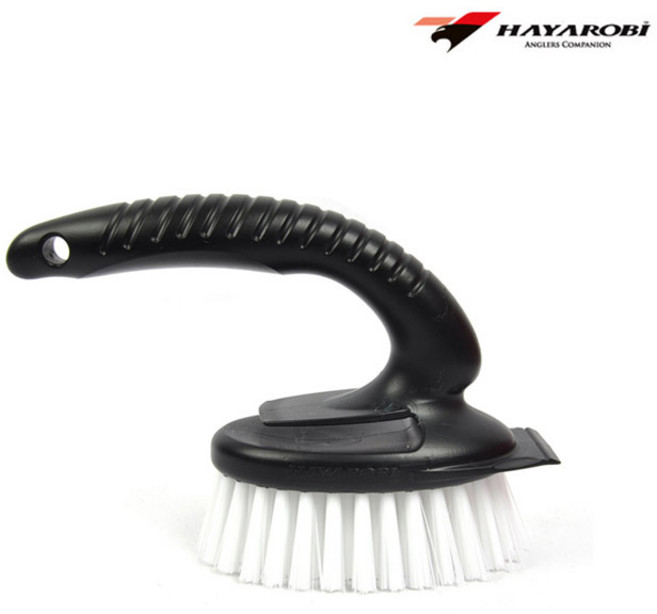 낚시방 하야로비 스크레퍼브러쉬/밑밥통청소솔 HY-318, 블랙, 1개