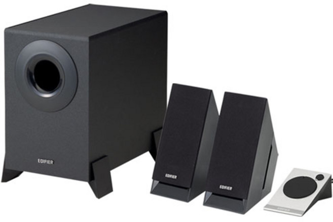 Edifier 2.1ch & ED-M1360-A 게이밍 멀티미디어용 액티브 스피커 블랙 일본 정규