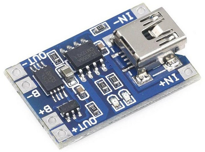 1PCS 5V 1A 마이크로 USB 18650 c형 리튬 배터리 충전 보드 충전기 모듈 + 보호 이중 기능 TP4056 18650 전자 부품 액세서리 소스, 18650 mini