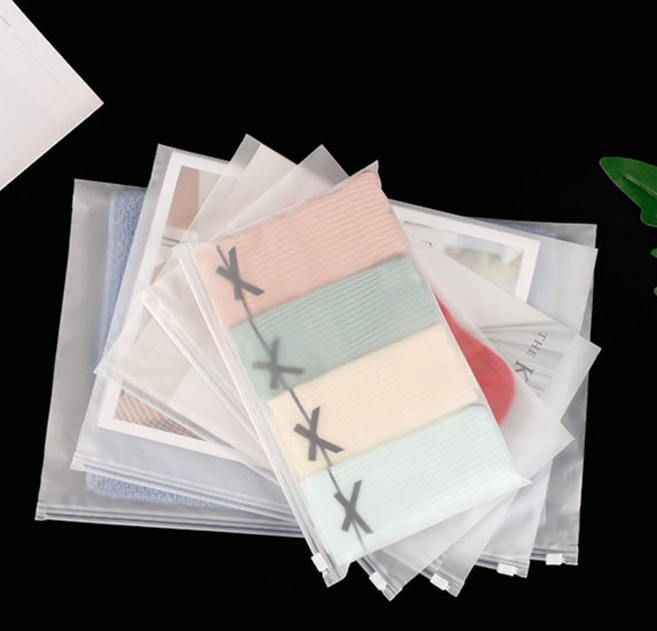 가로형 반투명 슬라이드 여행 CPE 지퍼백, 1개, 50매