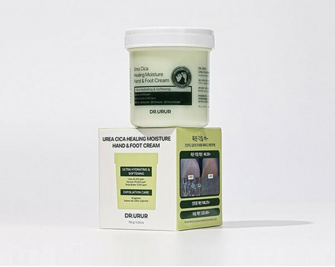 DR.URUR尿素積雪草修護保濕手足霜 深層滋潤乾燥肌膚 舒緩搔癢 清爽不黏膩, 150 g/5.29 oz, 1個, 1個裝