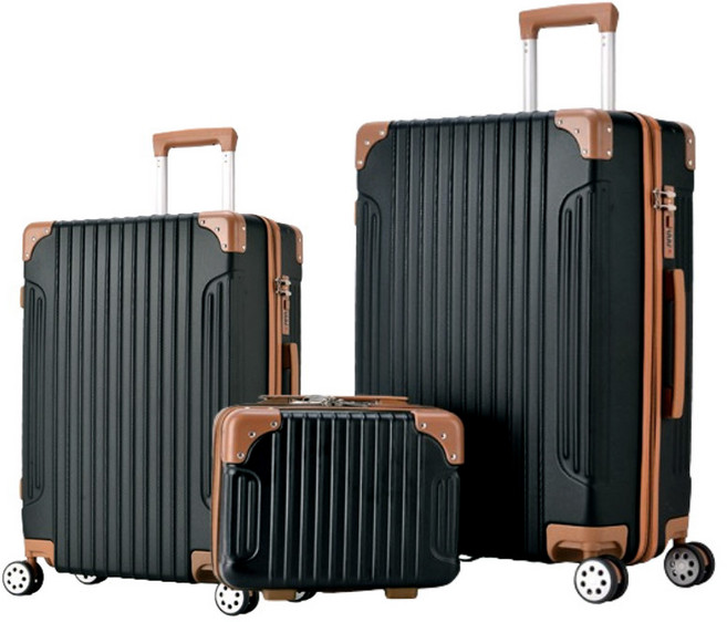 플랜와이 여행용 감성 하드 기내용 캐리어 2종 세트 14인치 20인치 24인치 CA1