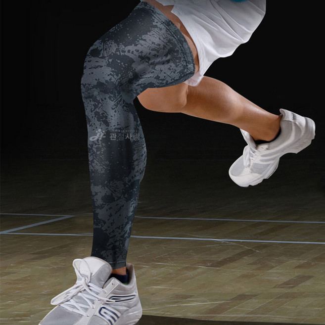 무릎 종아리 근육 압박 부상 방지 다리 토시 통풍 롱타입 아대 밴드 2P 1세트