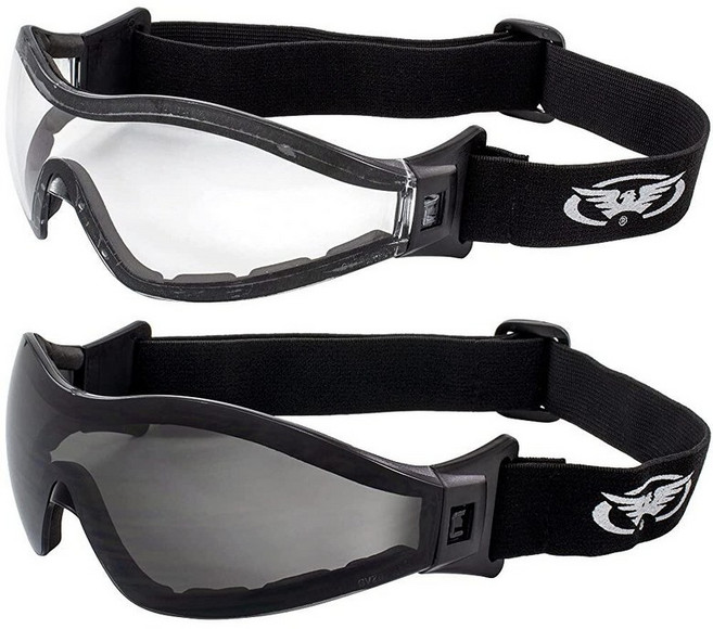 Global Vision Z 33 폼 패딩 김 서림 방지 오토바이 ATV 라이딩 페인트볼 안전 스카이다이빙 고글 195507
