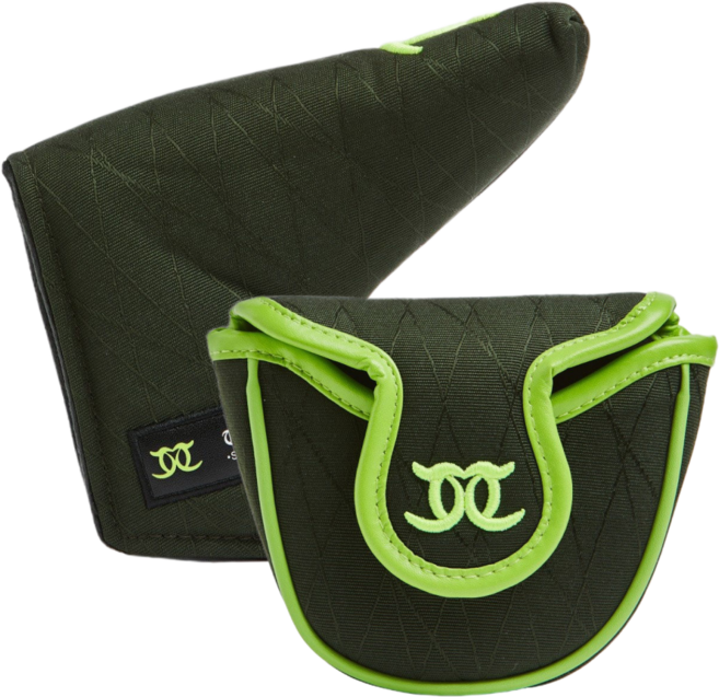 더메이크 NEW 디럭스 말렛 일자 퍼터커버, 1개, 그린