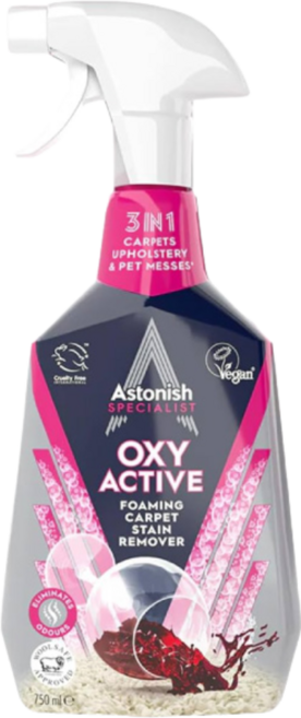 Astonish 專業地毯布藝清潔劑 有效去除頑固污漬 中和異味 成分安全無毒, 1個, 750ml