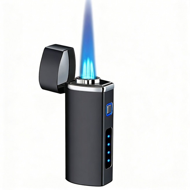PYHO 충전식 라이터 아크 방풍 방수 전력량 표시 남성 선물