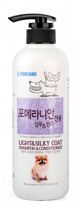 뉴포비스 포메라니안 전용 샴푸 앤 린스 550ml 2개 강아지 애견 목욕용품