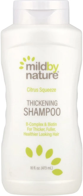 Mild By Nature 모발 강화 샴푸 B-복합체 + 비오틴 시트러스 스퀴즈 473ml(16fl oz), 1개, 473ml - 쿠팡