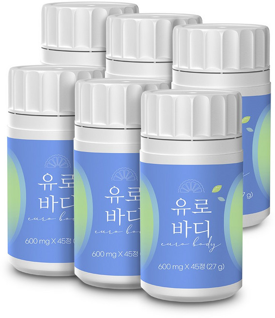 본사출고 유로바디 베르가못, 6개, 45정