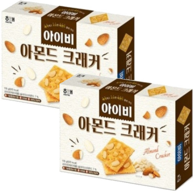 [모이다] 바삭하고 고소한 아이비 아몬드크래커, 2개