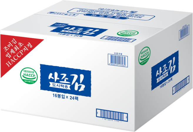 사조씨푸드 도시락김 240봉 (1박스), 240개, 1.8g