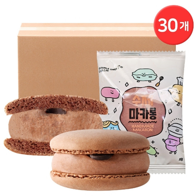 CJ프레시웨이 수제마카롱 초코 18g 30개, 상세페이지 참조