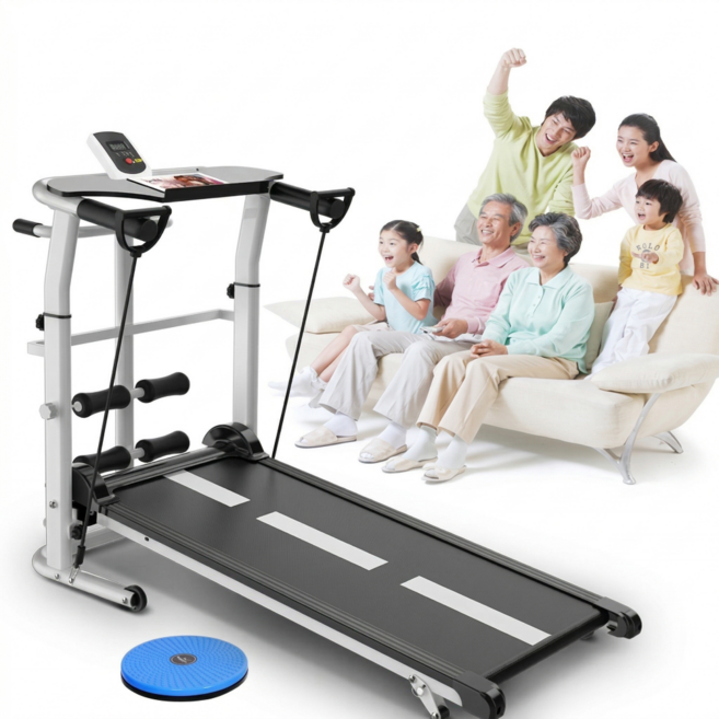 슬림맥스 각도조절 무동력 트레드밀 접이식 러닝머신, 화이트, 각도조절 런닝머신 기본형