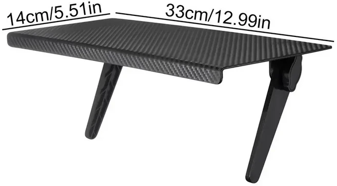 티비거치대 조절 가능한 모니터 상단 선반 TV 보관 브래킷 컴퓨터 스크린 휴대폰 스탠드 미디어 박스 게임 콘솔 라우터용, 01 Black