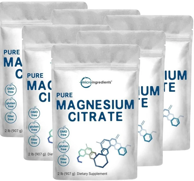 마이크로인그레디언트 마그네슘 시트레이트 500mg 파우더 Micro Ingredients Magnesium Citrate, 907g, 6개 - 쿠팡
