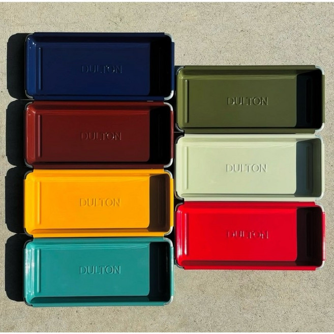 덜튼 데스크탑 다용도 철제 트레이, 올리브