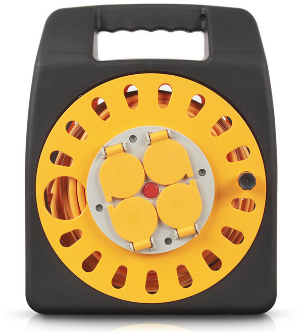 러그박스 4구 30미터 방호형 릴선 전기릴선 코드릴, 30cm, 1개