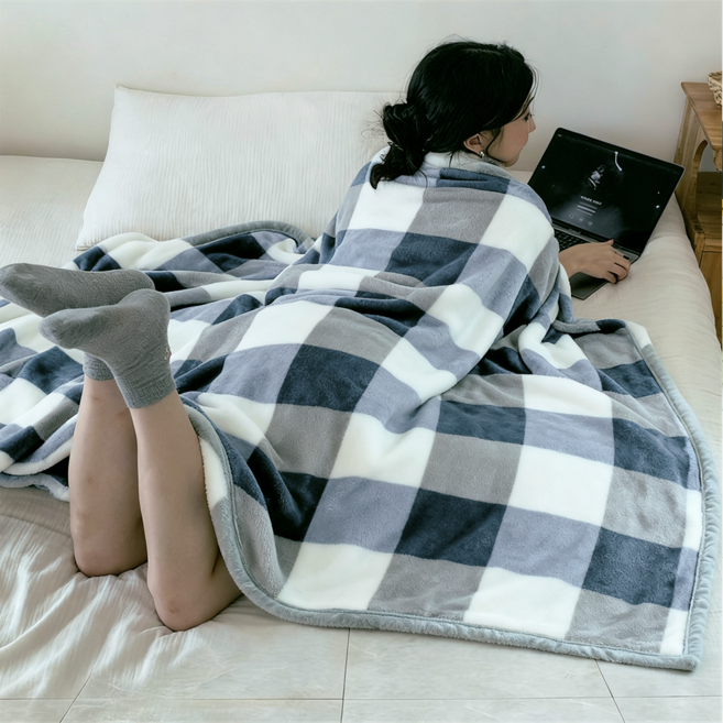 Jeernare 플란넬 담요 정전기 방지 무릎담요 부드러운 사계절 극세사 담요 침대 소파 겸용