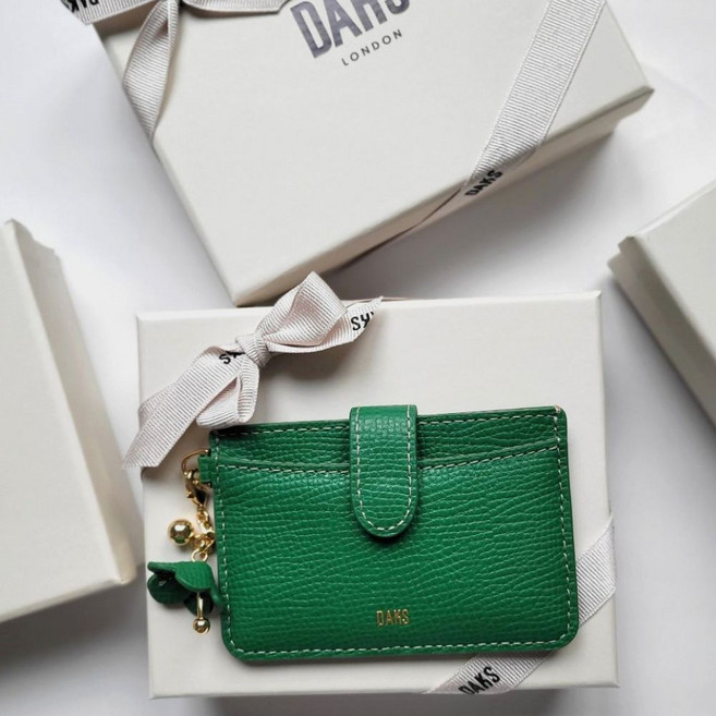 닥스 카드 지갑 젤라 소가죽 플라워 명함지갑 [선물포장]