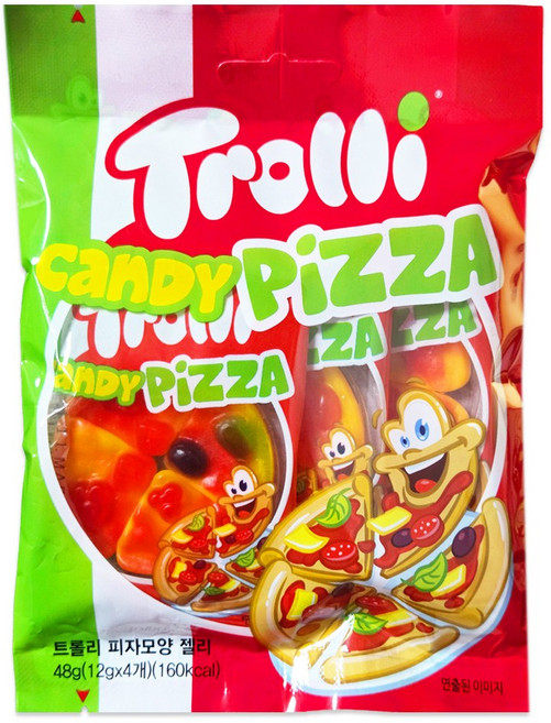 트롤리 피자모양 젤리 48g 3개, 144g, 1개