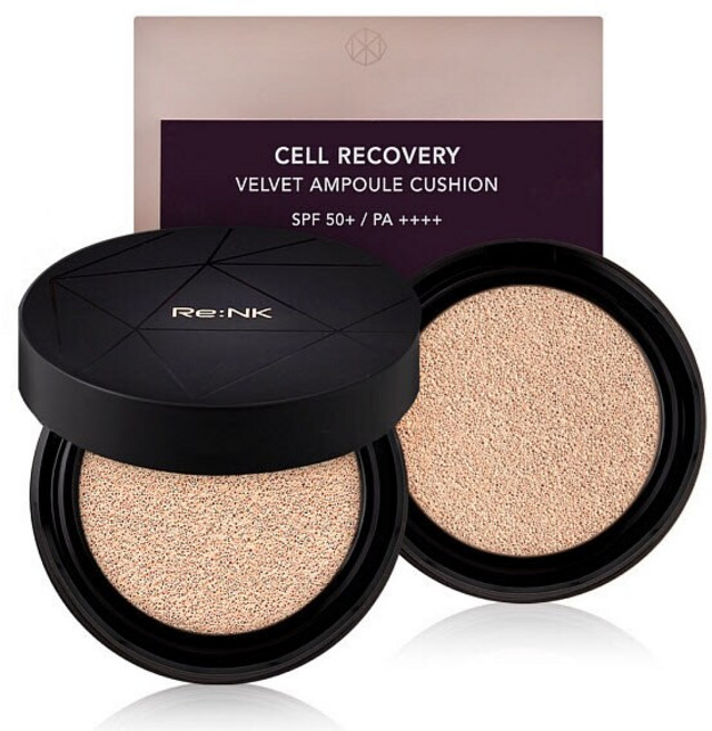 [리엔케이] 리엔케이 셀 리커버리 벨벳 앰플 쿠션 /21호 쿨바닐라 (리필 포함) (P003074400), 2개