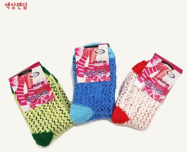 패턴 수면양말(색상랜덤) FREE SIZE