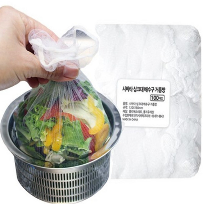 시바타 싱크대 배수구 거름망 100매, 1개, 100개입